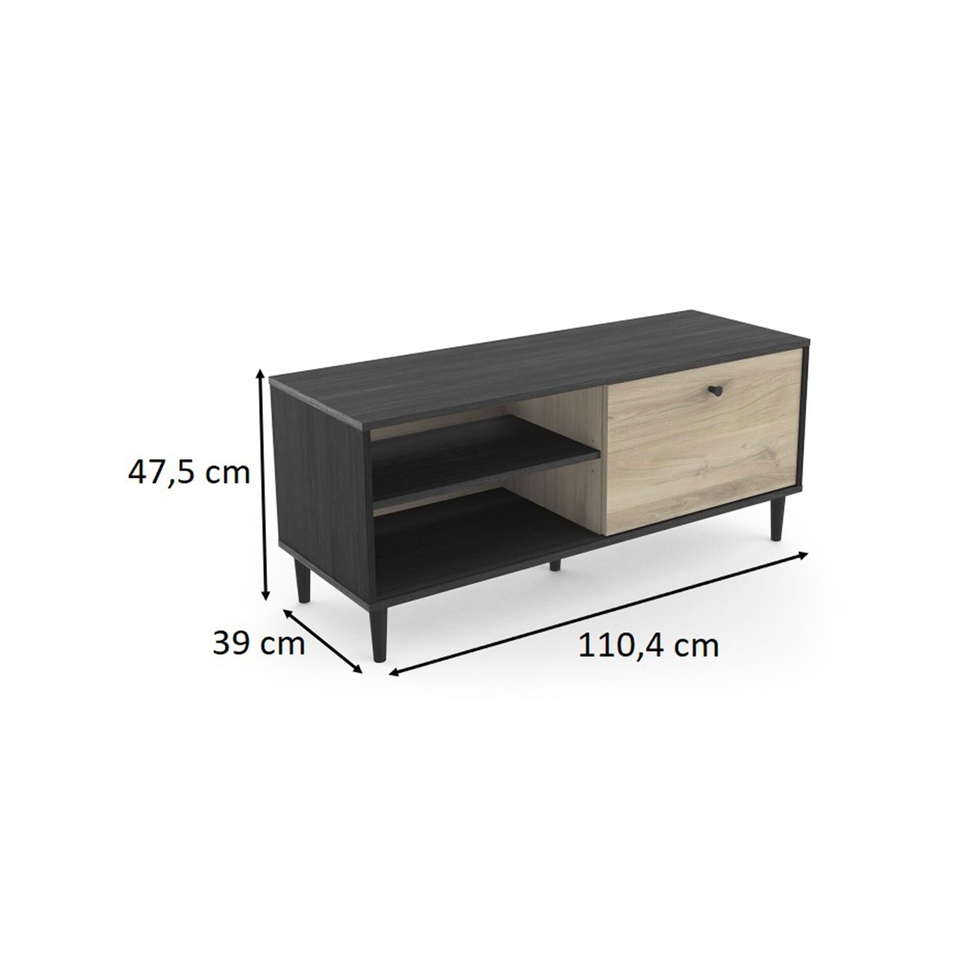 Meuble TV HAMFIELD – 2 coloris