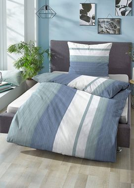 Bettwäsche David, Castell - Markenbettwäsche, Fleece, 2 teilig, absolut flauschig, weich + wohlig warm, pflegeleicht, Reißverschlüsse