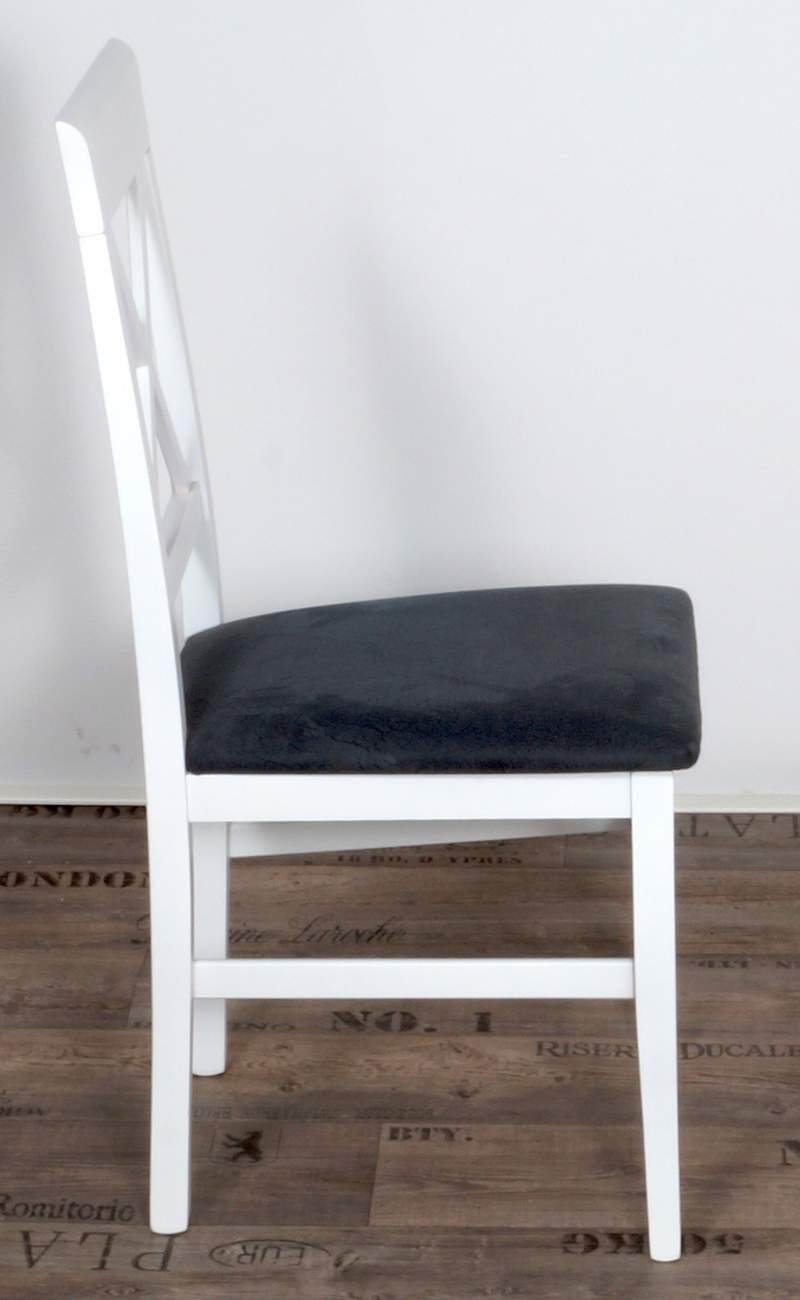 Trendmöbel24 Eckbankgruppe Weiße Landhaus Eckbank Essgruppe MADRANO 185 x 155 cm, (4-tlg)