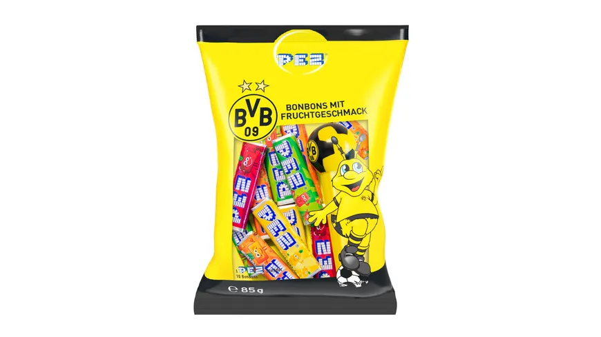BVB PEZ-Spender inkl. Nachfüllungen 85g 85 g