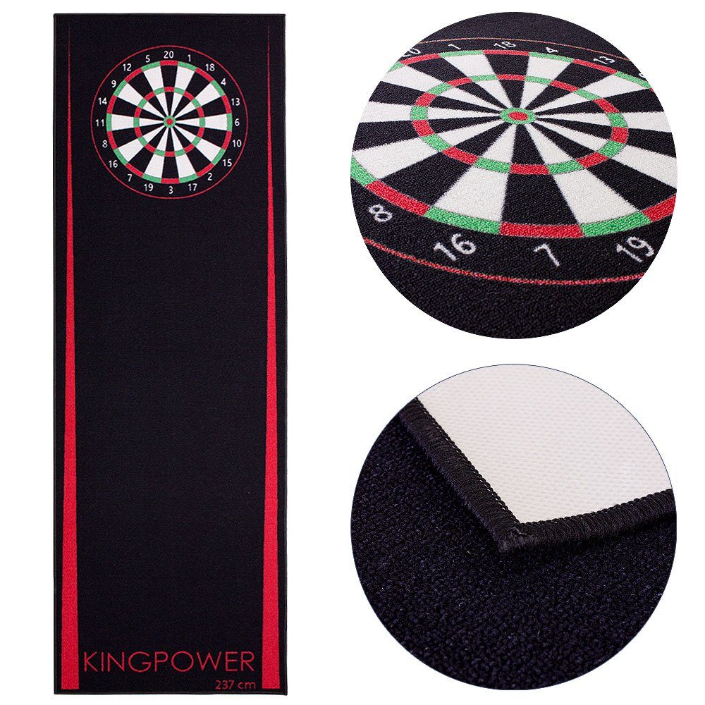 Kingpower Dartmatte Dart Matte Dartteppich Turnier Matte Dartmatte Teppich Darts 2 Größen Kingpower