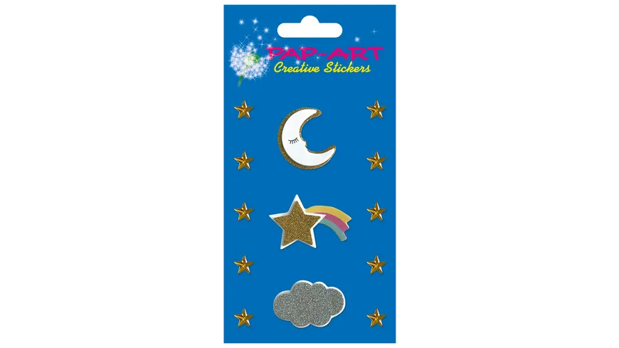 PAP-ART Strass-Sticker schwarz/gold