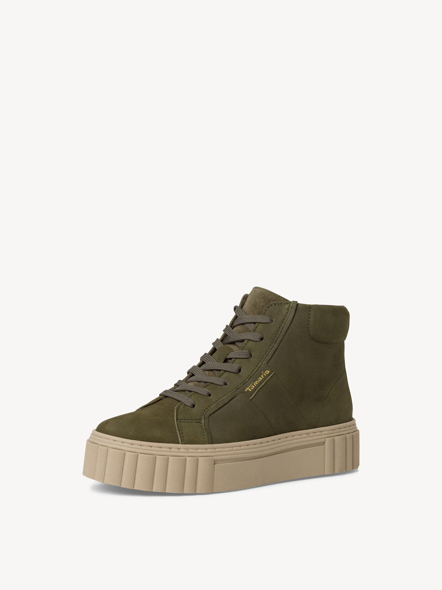 Bottine en cuir - vert