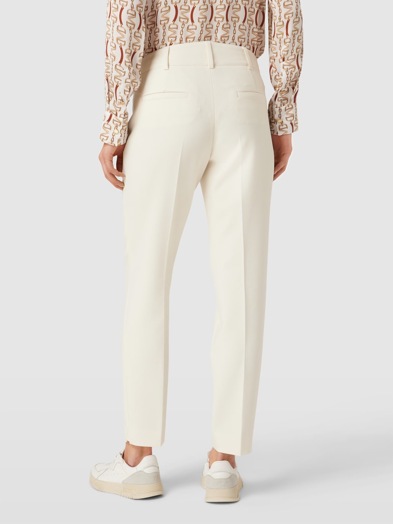 Stoffhose mit Bundfalten Modell 'Renira' in offwhite