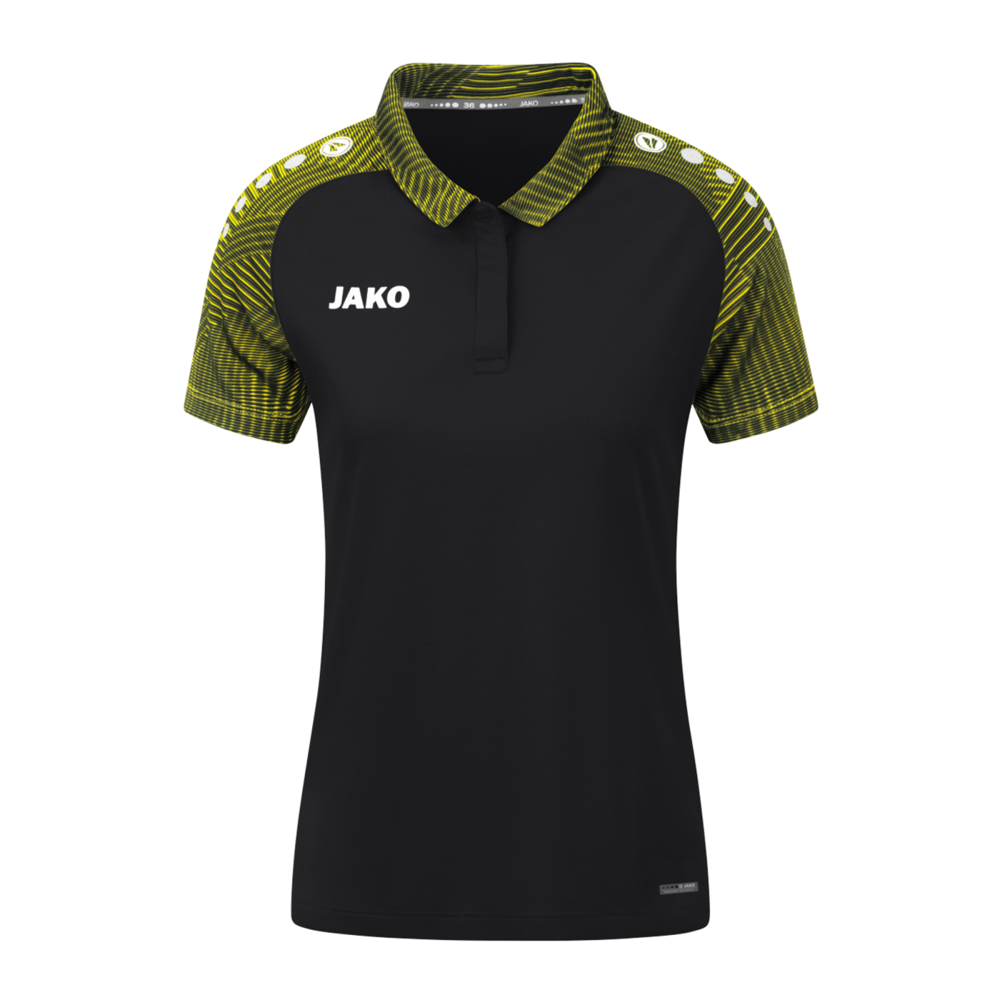 JAKO Performance Poloshirt Damen Schwarz Gelb F808