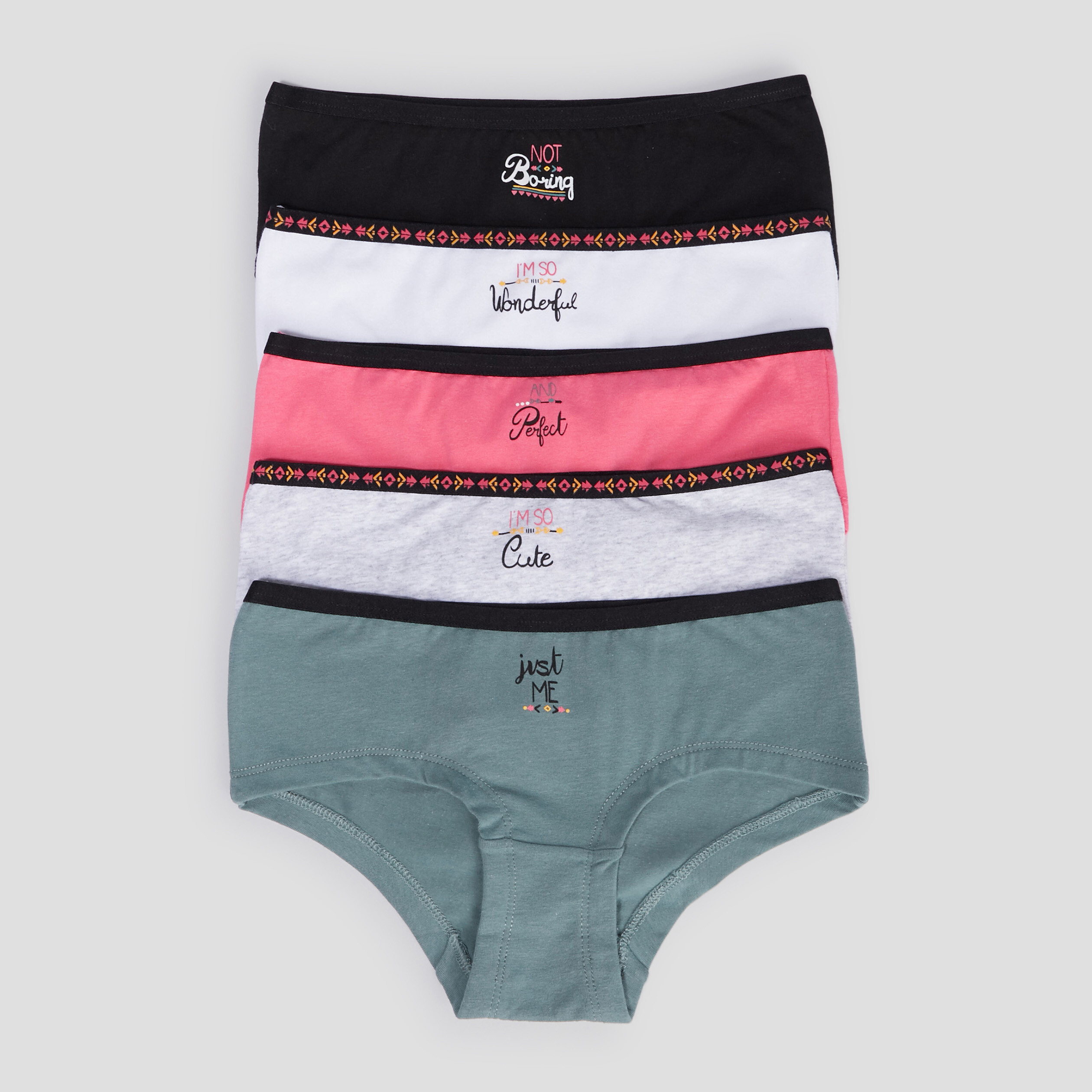 Lot 5 shortys rose fushia fille | La Halle
