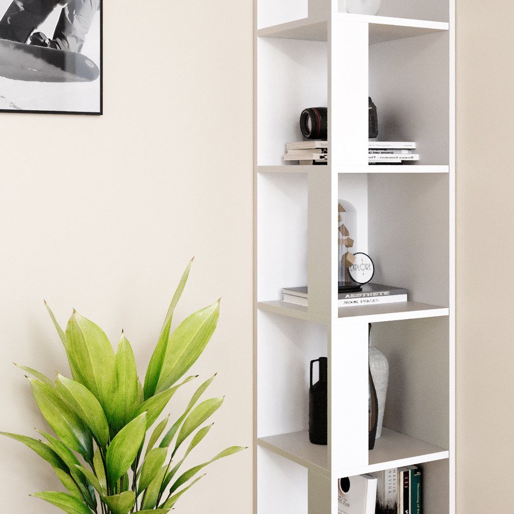 Vicco Eckregal Bücherregal Wandregal LIO Weiß
