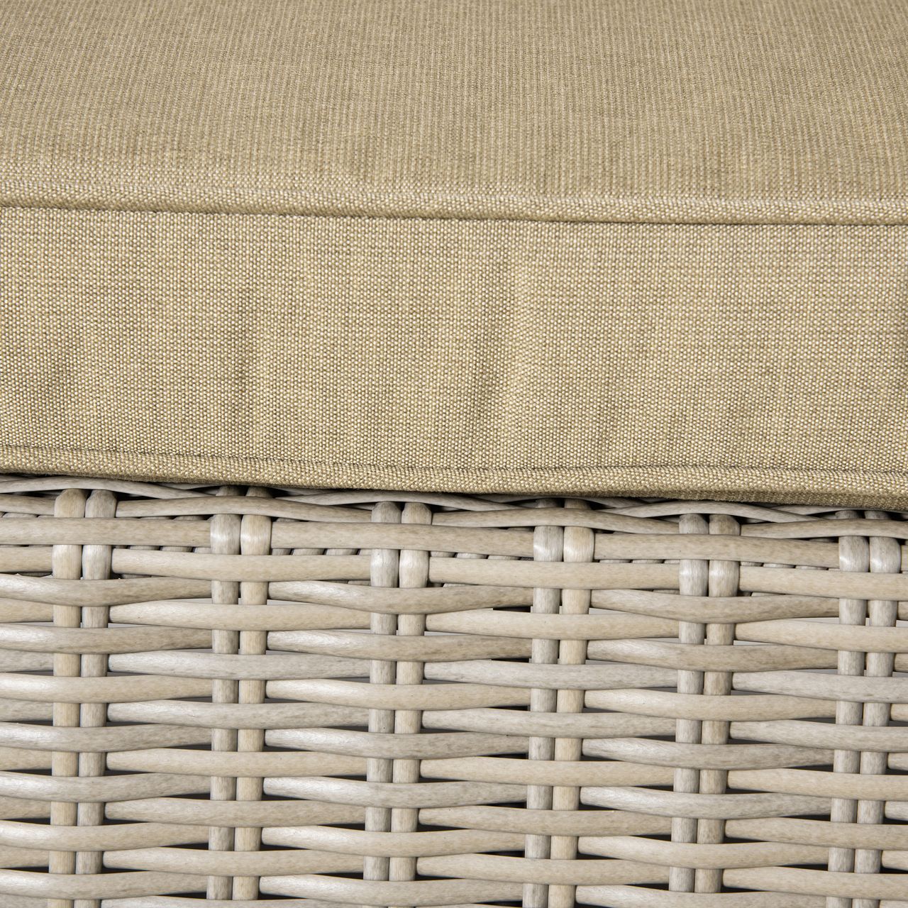 Outsunny 4-tlg. Polyrattan Gartenmöbel Set Gartengarnitur Garten-Set Sitzgruppe Loungeset Loungemöbel mit Couchtisch Sitzkissen Khaki Beige