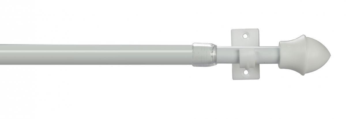 Bella Casa Cafehausstange, Scheibenstange El Paradiso 12 mm ø, 135 cm bis 225 cm ausziehbar, weiß