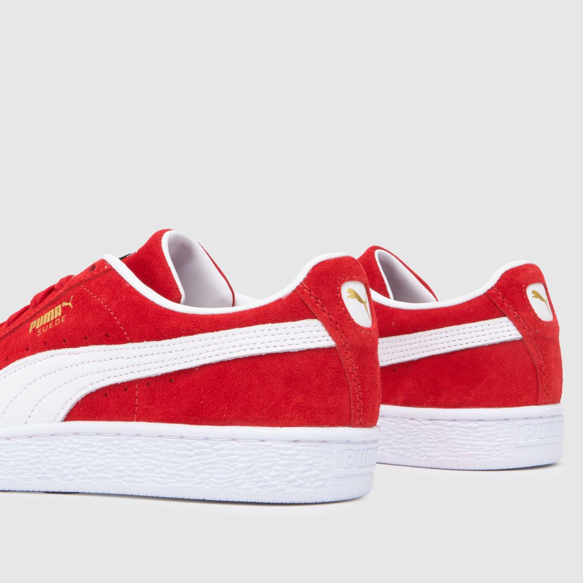 PUMA – Röda klassiska mockasneakers