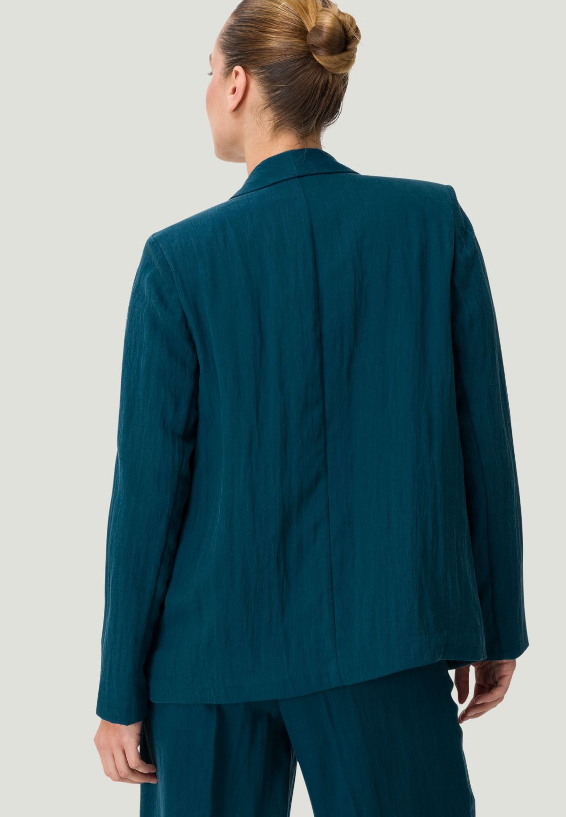 Blazer mit Schalkragen aus Lyocell-Mix