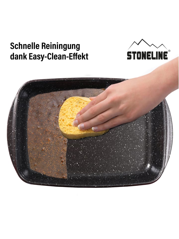 Stoneline Auflaufform Eckig Set 2-teilig in Rot günstig kaufen onesize
