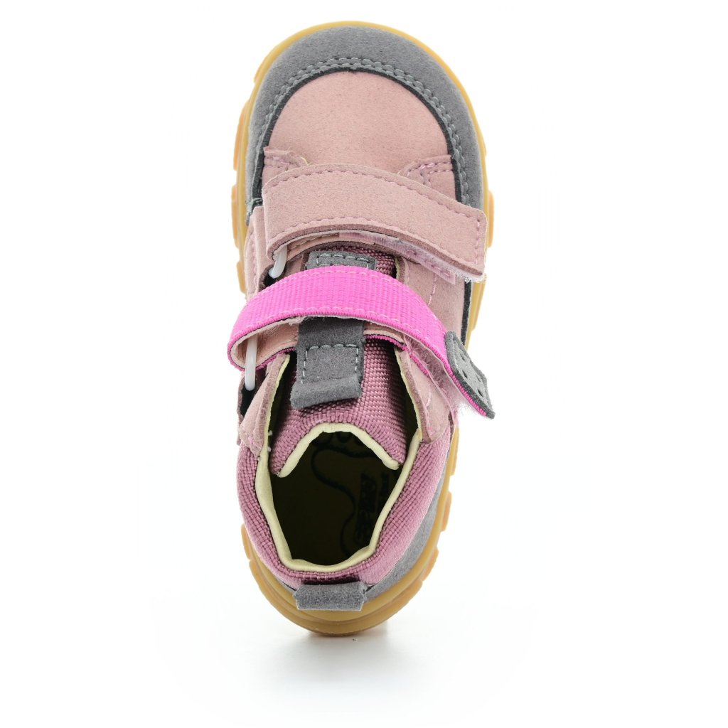 Ricosta Joki Sucre/Graphit grau-rosa Barfuß-Stiefeletten