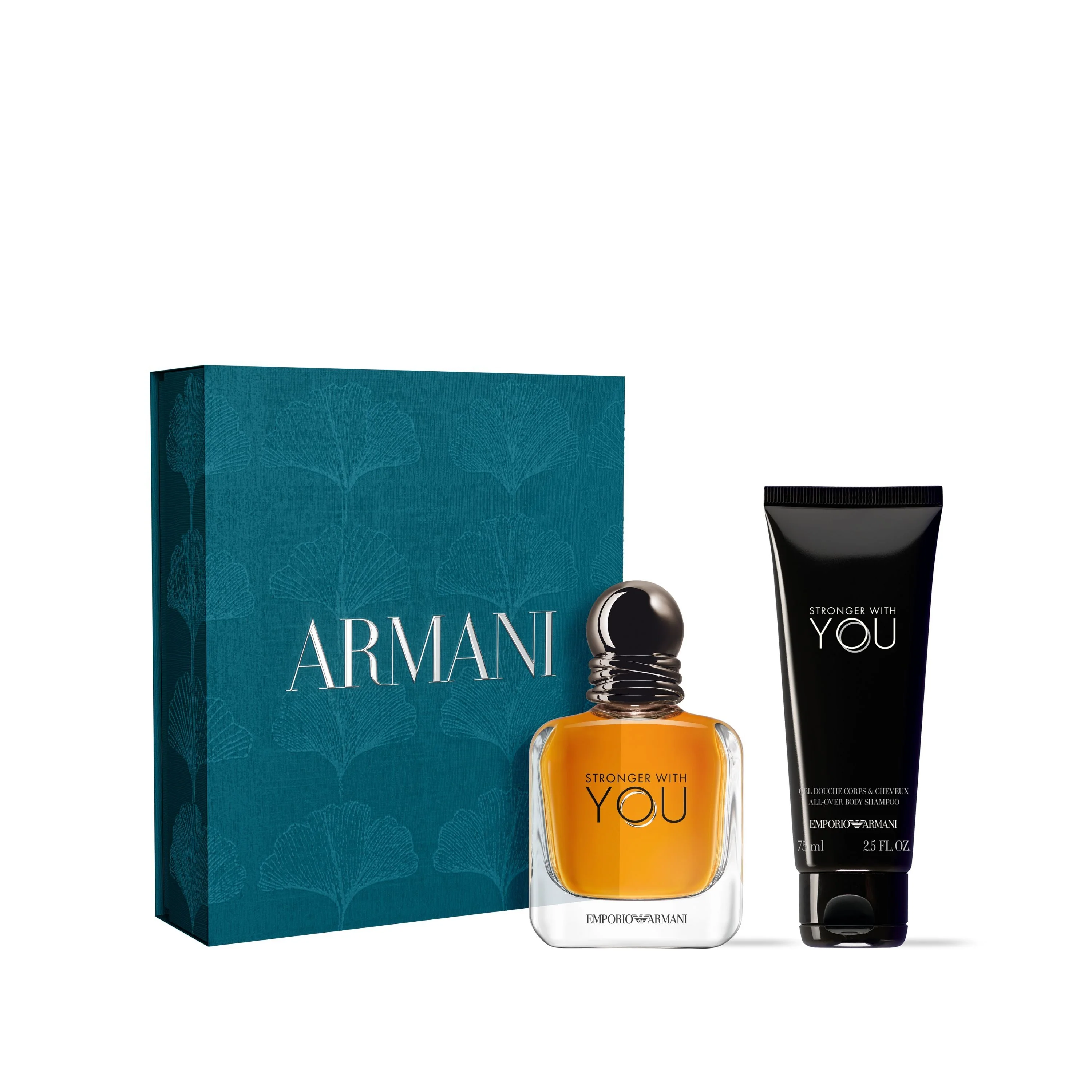Set de perfume Emporio Armani para hombre Stronger With You Eau de Toilette - Set de perfume para hombre, Eau de Toilette