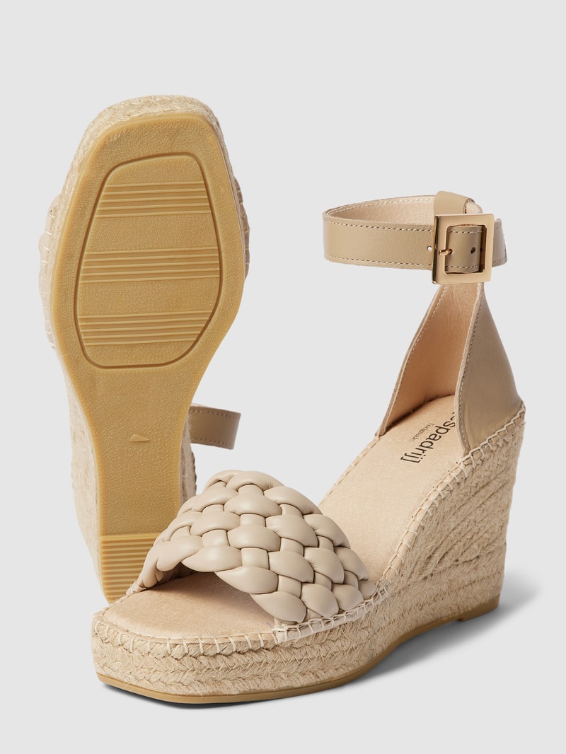 Wedges mit Dornschließe Modell 'SAINT TROPEZ' in beige