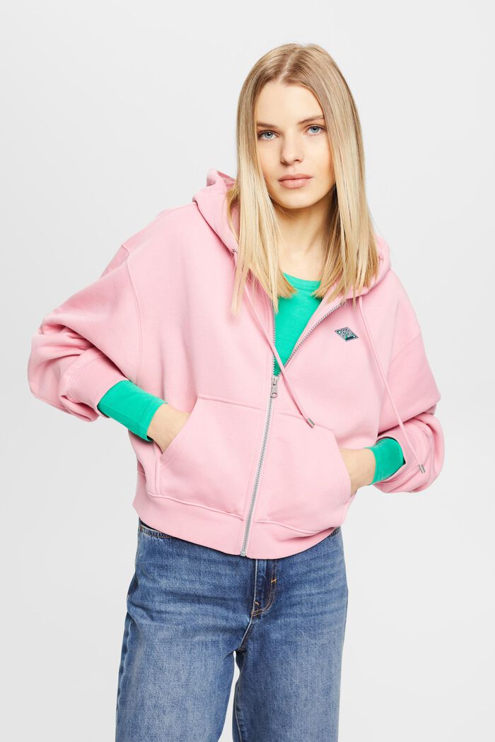 Logo-Hoodie mit Reißverschluss