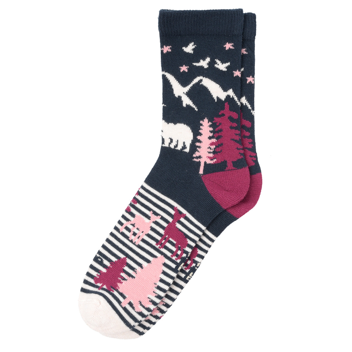 5 Paar Mädchen Socken in Winter-Optik