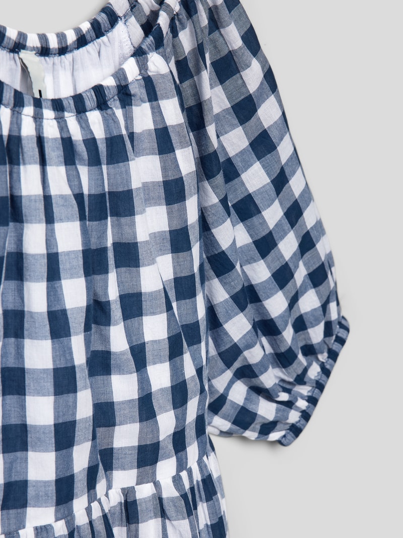 Kleid mit Vichy-Karo Muster 'SORETA' in marineblau