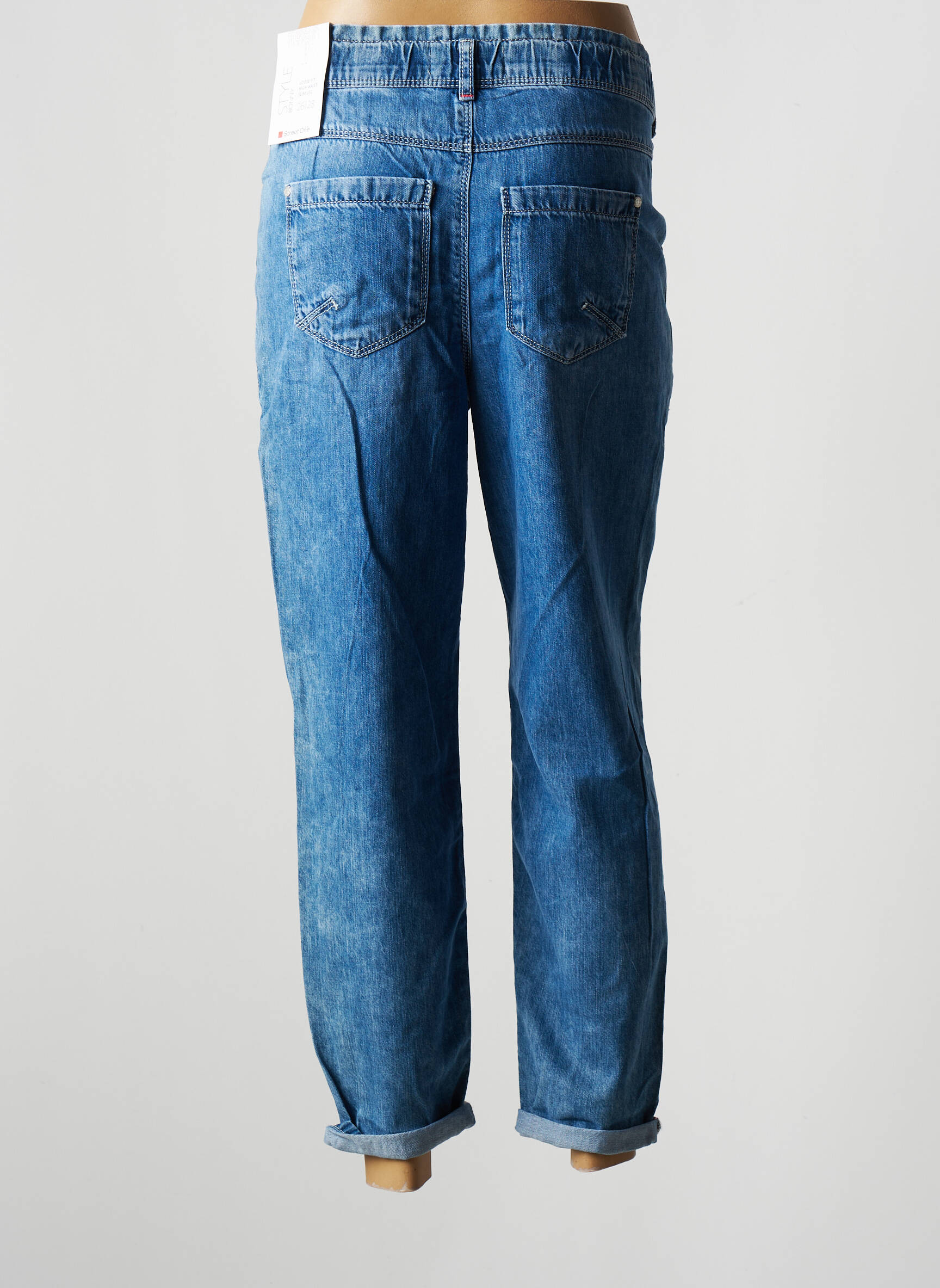 Street One Jeans Coupe Droite Femme couleur bleu