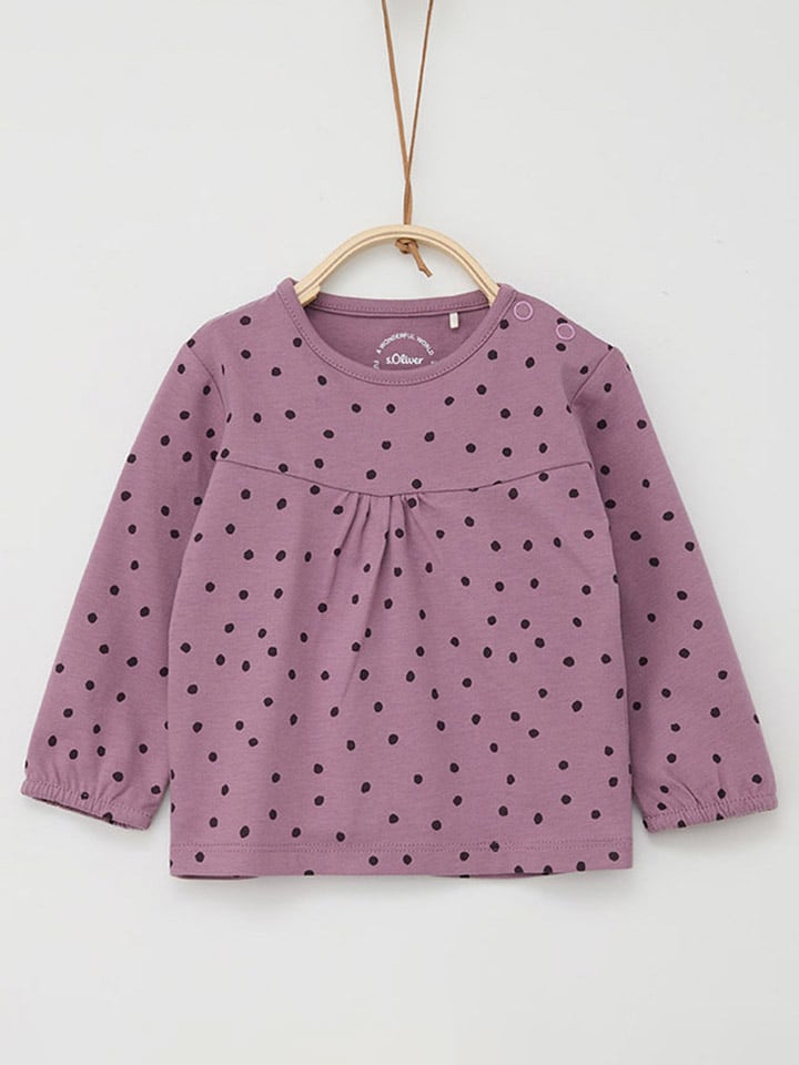 s.Oliver Longsleeve in Lila günstig kaufen