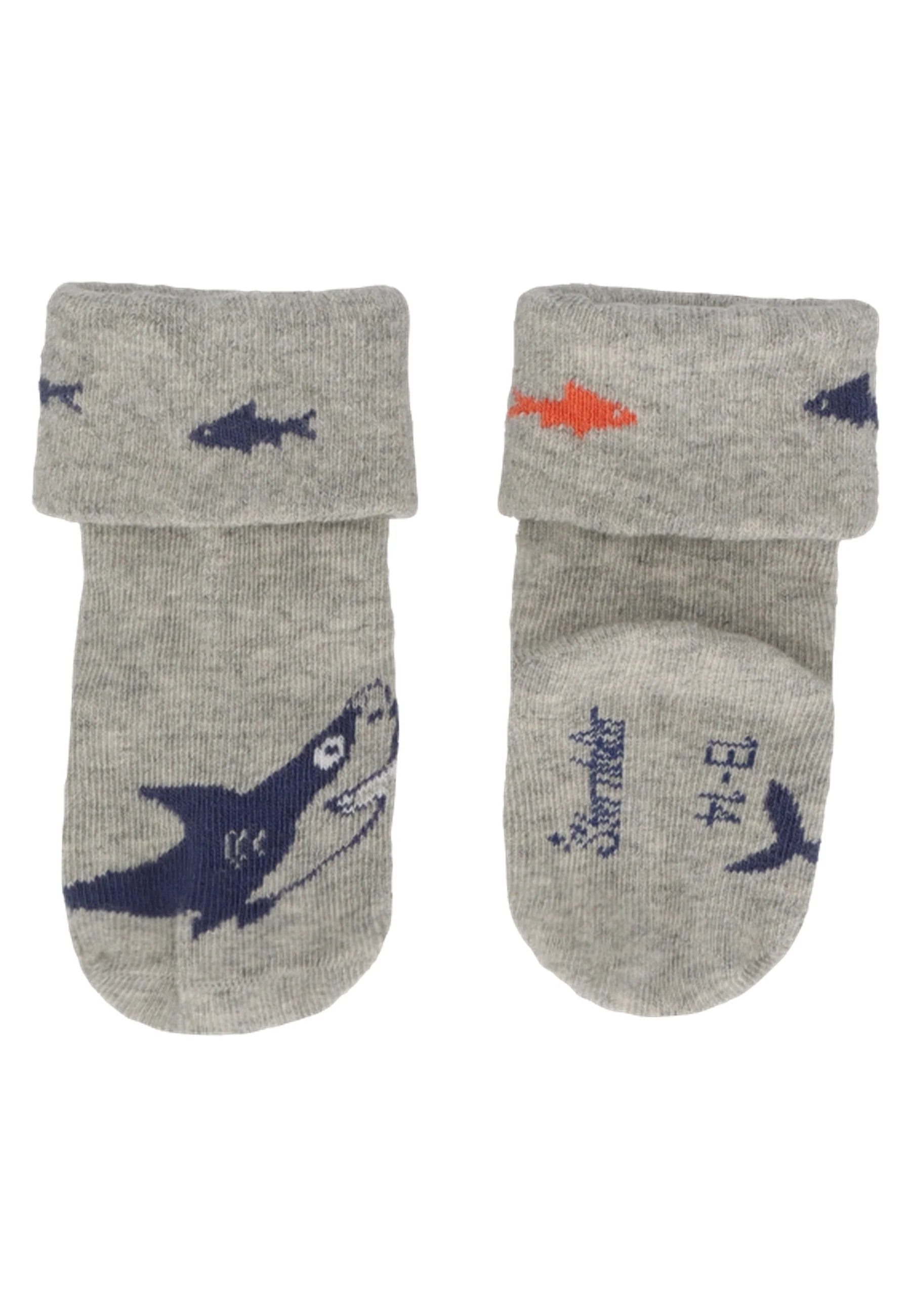 Socken im 3er Pack mit Motiv Hai in versch. Farben