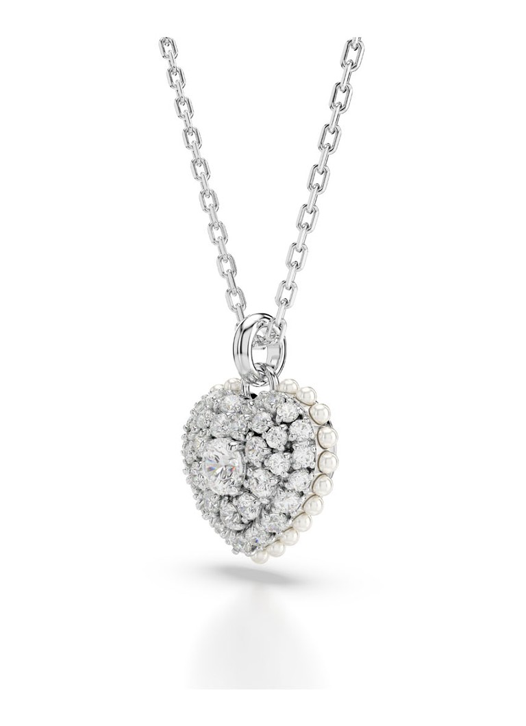 Swarovski Hyperbola set of necklace and stud earrings with crystal