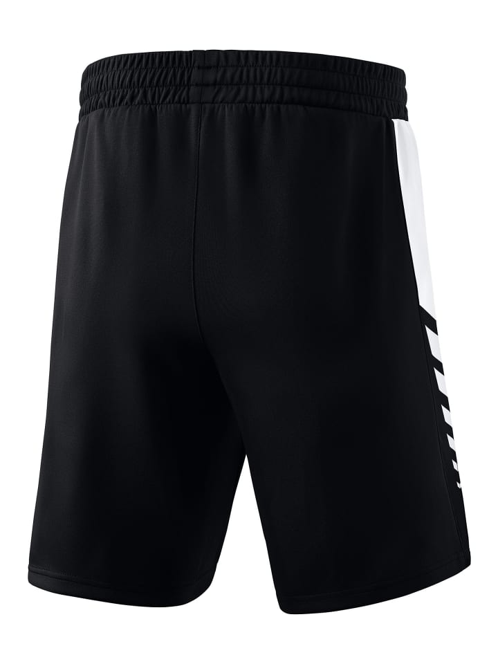 erima Six Wings Shorts in schwarz/weiss günstig kaufen