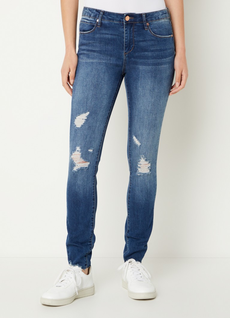 Articles Of Society Sarah mid waist skinny jeans with destroyed finish