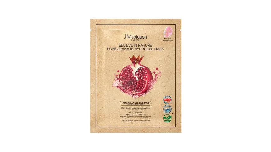 JMsolution Believe in Nature Hydrogel Granatapfel Maske