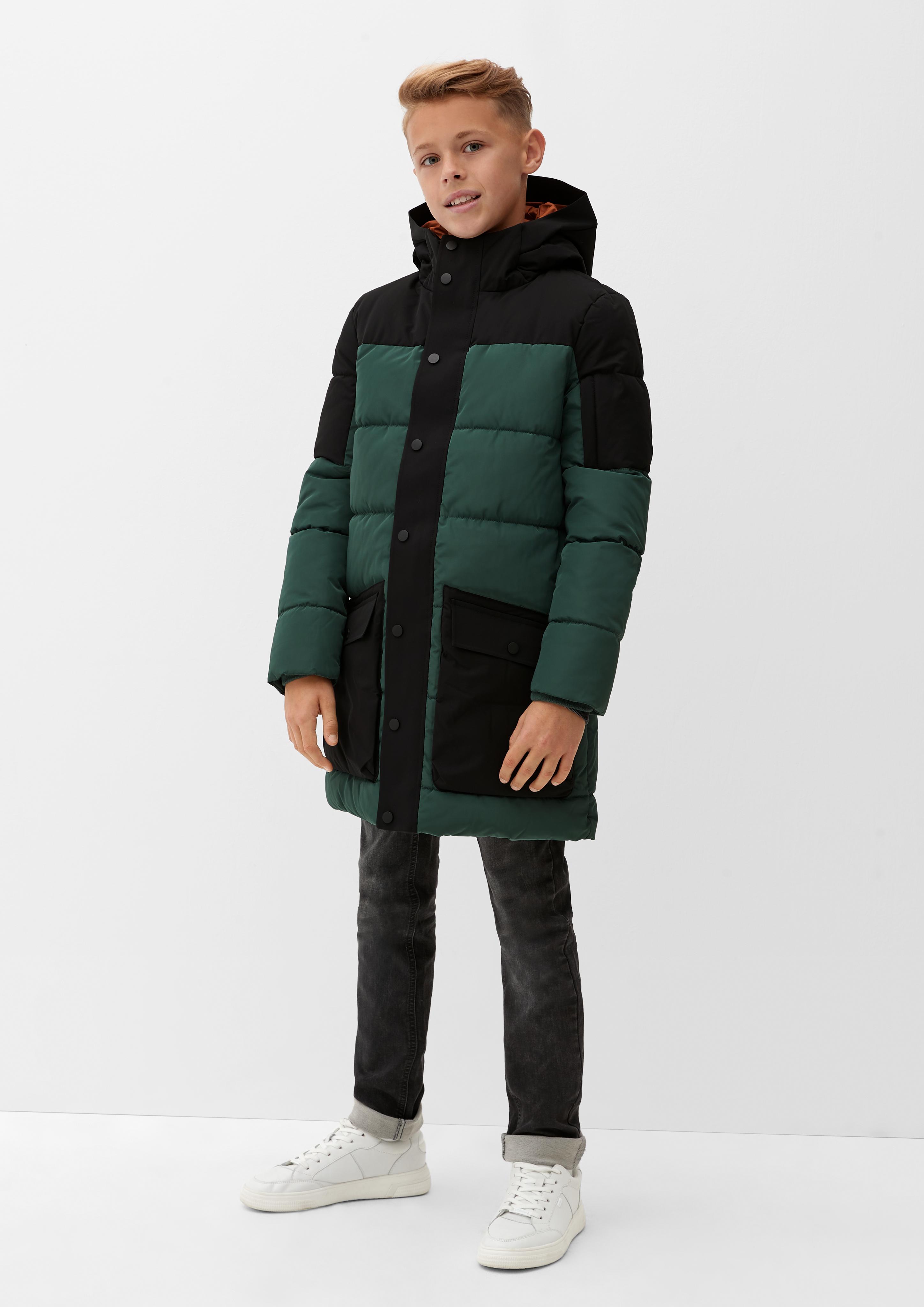 Wattierte Jacke in Bicolor-Design  2116513-6715