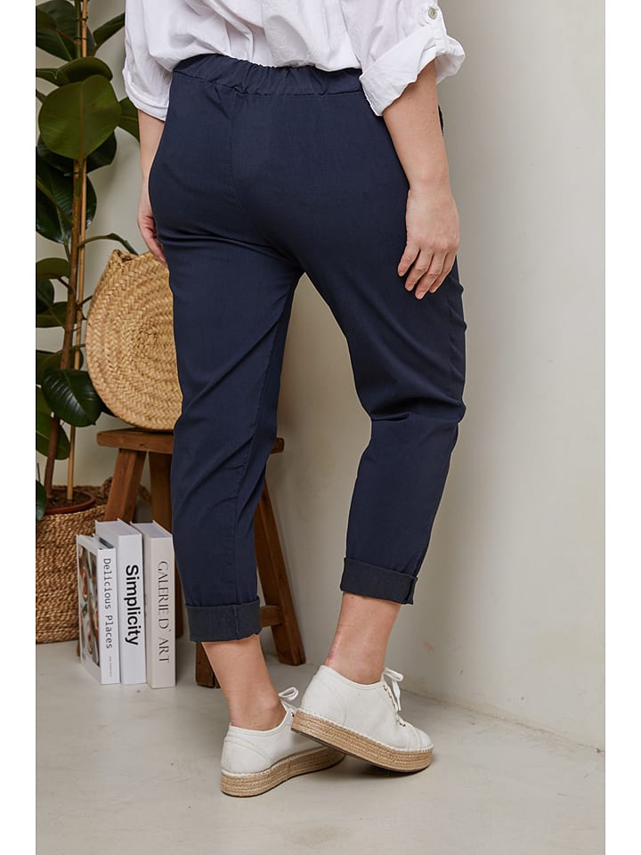 Curvy Lady Hose in Dunkelblau günstig kaufen