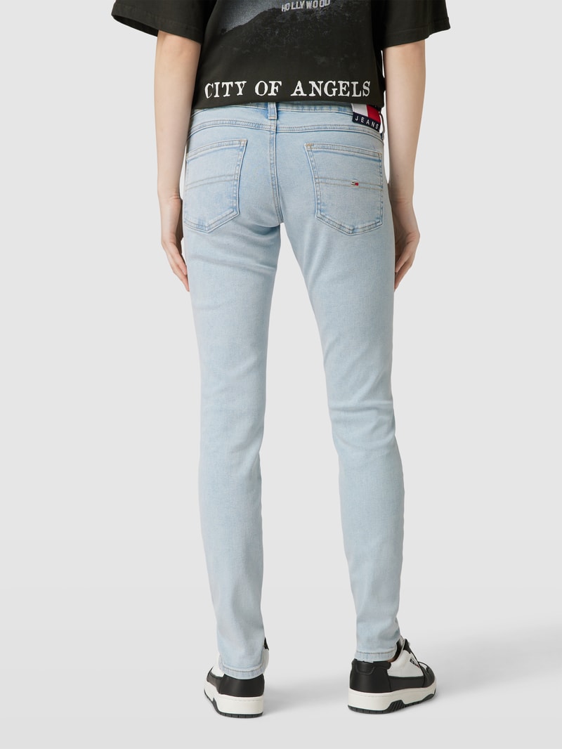Skinny Fit Jeans mit 5-Pocket-Design Modell 'SOPHIE' in hellblau