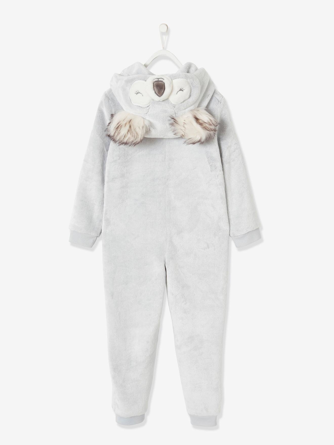 Vertbaudet Mädchen Overall KOALA - hellgrau meliert