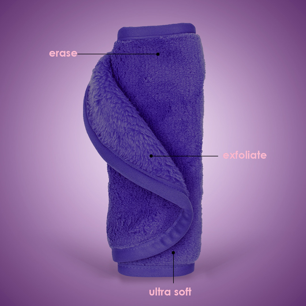 MakeUp Eraser Queen Purple Serviette démaquillante réutilisable