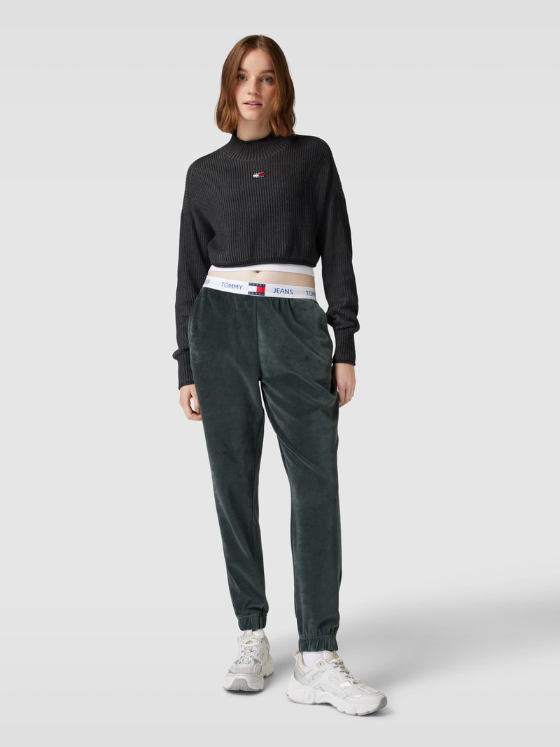 Jogpants mit elastischem Bund Modell 'HERITAGE' in anthrazit