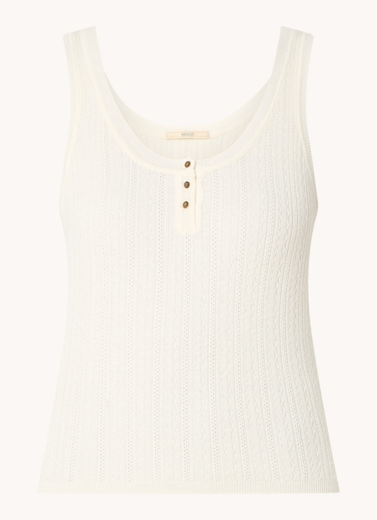 Sessùn Tilde fine-knit tank top in cashmere blend