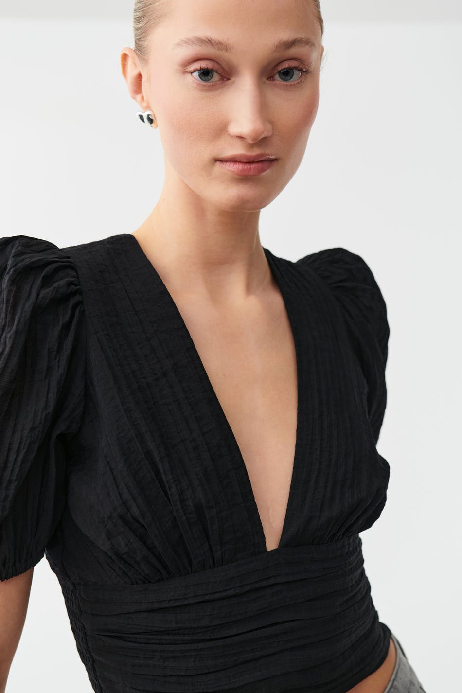 Puff sleeve top