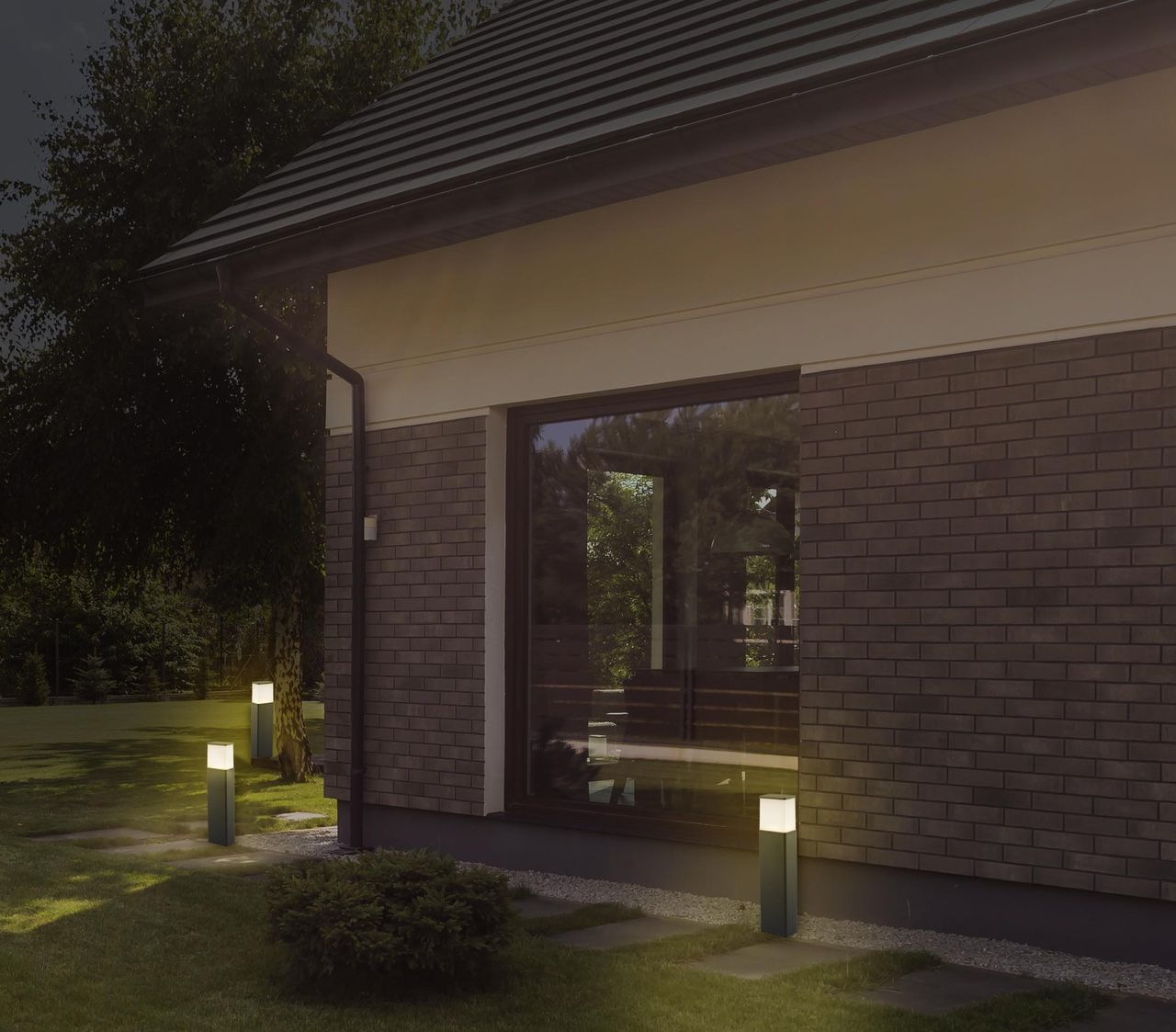 Näve Leuchten LED Außen Sockelleuchten 