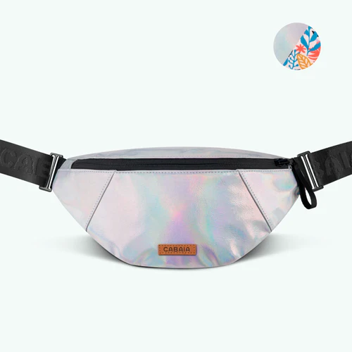 Small Rennes silver fanny pack
