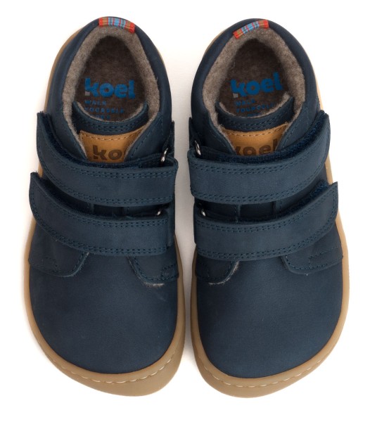 Koel bare ~ Don MidCut Klettschuh Wollfleece ~ Navy