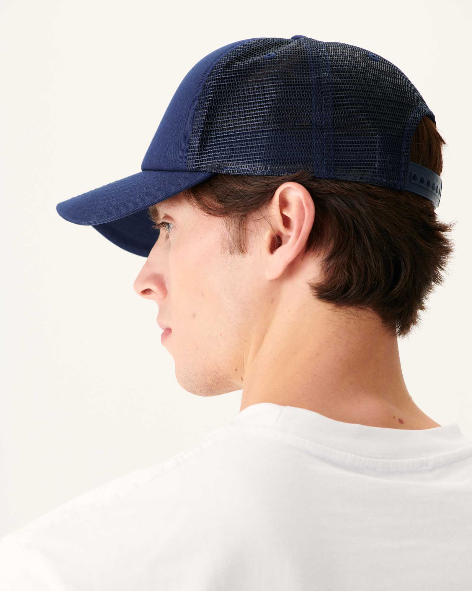 Casquette en coton et mesh Marine Rise