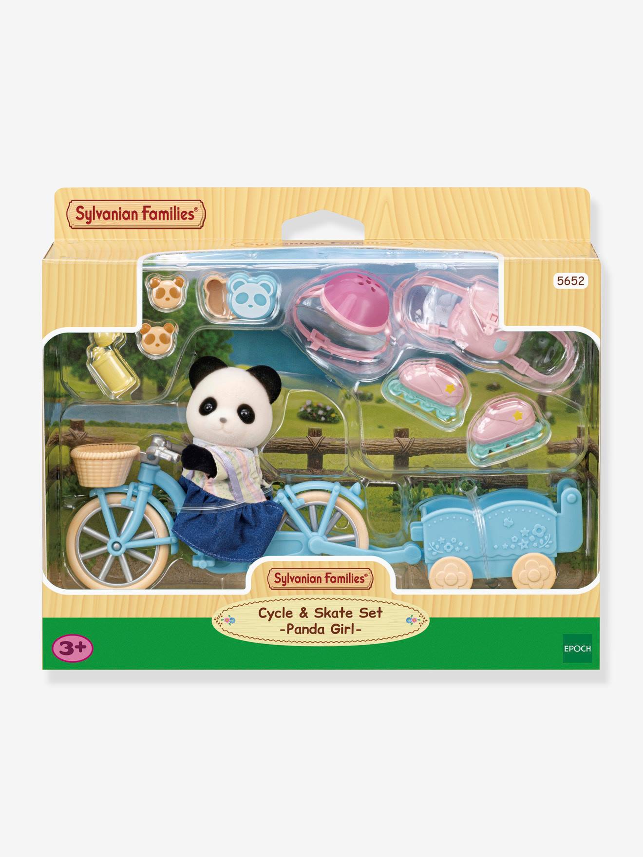 La fille panda, son vélo et sa remorque