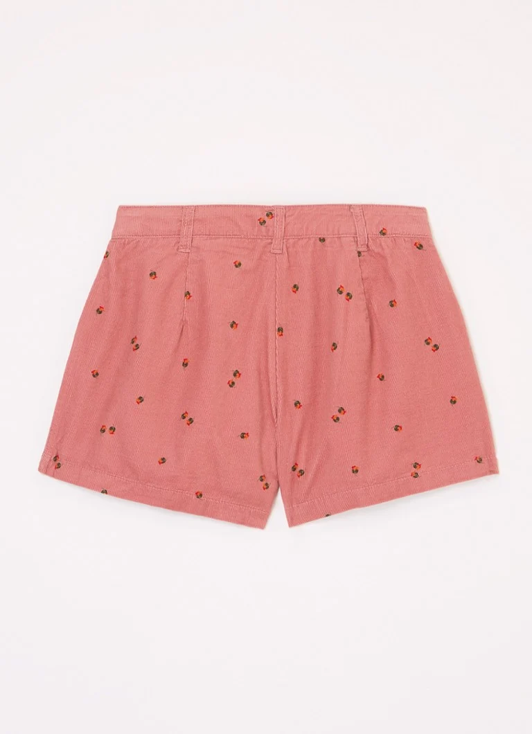 Pantaloni scurți largi din catifea reiată Benetton