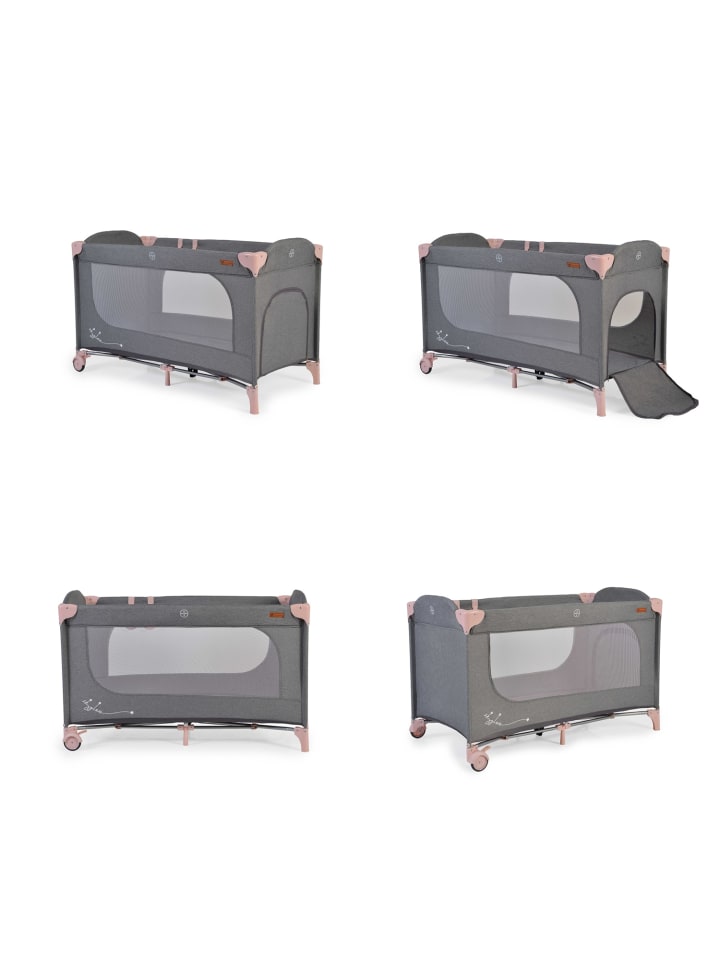 Cangaroo Reisebett Skyglow Laufstall in rosa günstig kaufen 60x120 cm