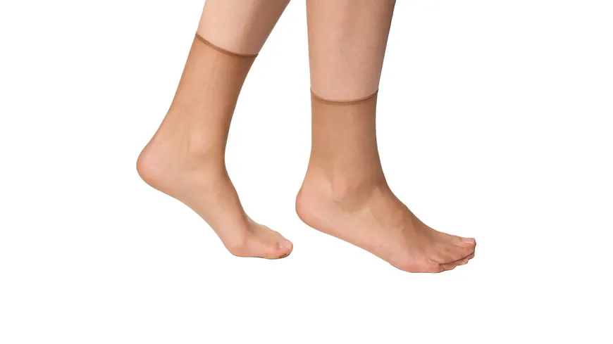 DIM Damen Söckchen Teint De Soleil 17 DEN terracotta