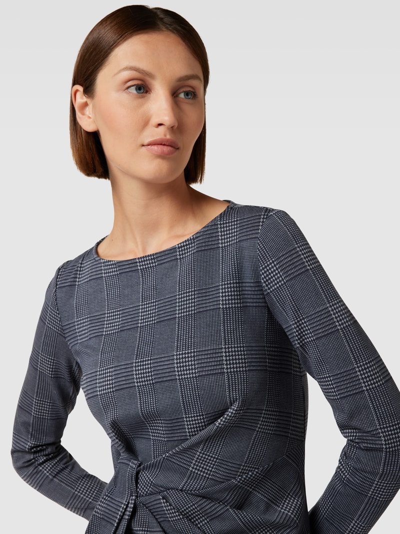 Midikleid mit Karomuster Modell 'OMBROSA' in blau