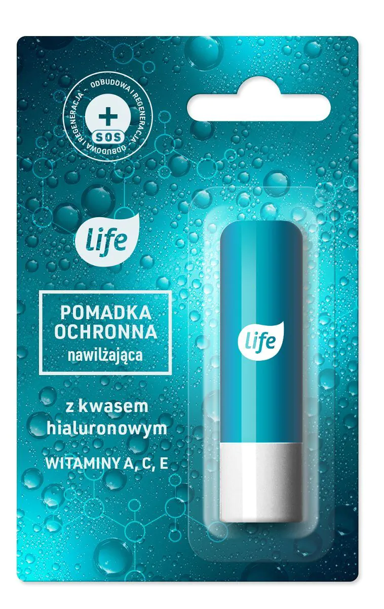 Livsbeskyttende læbepomade med hyaluronsyre