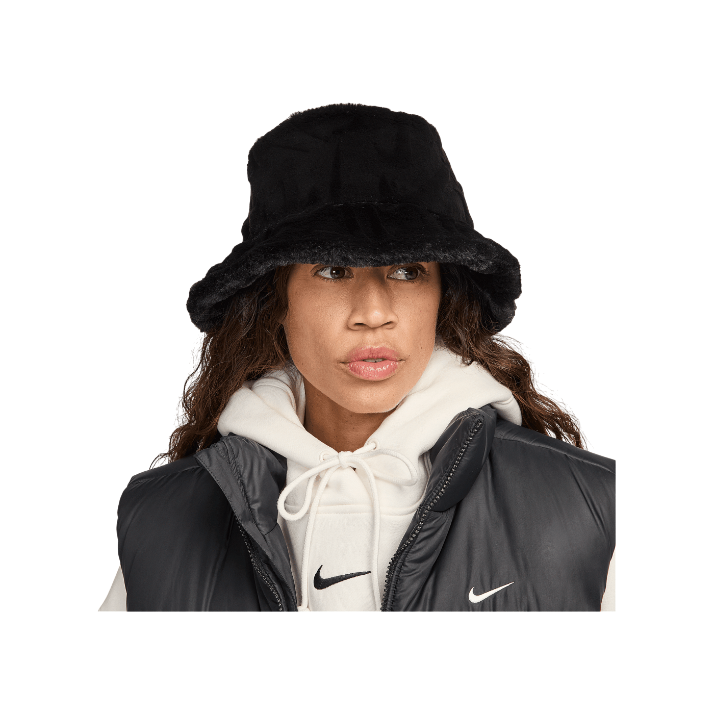 Nike Apex Bucket Swoosh Jacke Schwarz F010