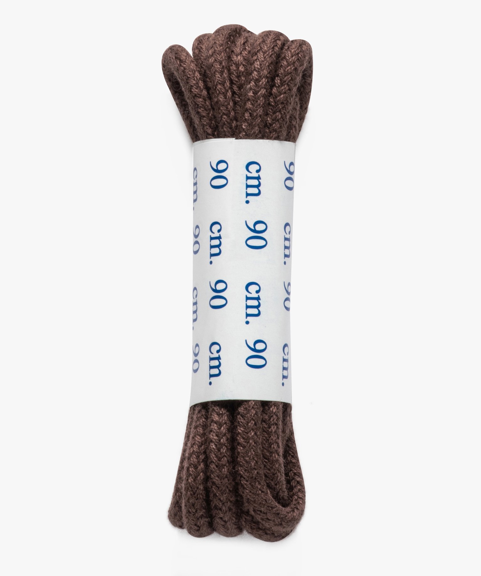 Lacets ronds unis en coton 90 cm marron | GEMO
