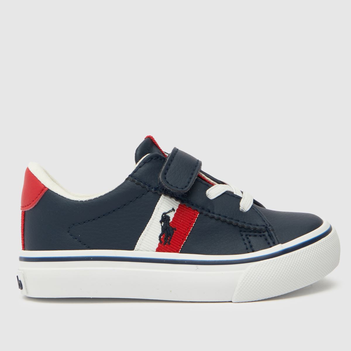 Polo Ralph Lauren sötétkék és piros Westcott II fiú kisgyermek tornacipő